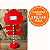 Placa Decorativa Santa Stop Here Natal Vermelha LED 41cm - Imagem 4