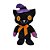Gato Preto de Pelúcia Anda Dança Musical S2 Toys Halloween - Imagem 1