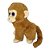Macaco de Pelúcia Cacau 20cm Marrom Claro com Olhos Brilhantes Fizzy Toys Antialérgico - Imagem 2