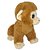 Macaco de Pelúcia Cacau 20cm Marrom Claro com Olhos Brilhantes Fizzy Toys Antialérgico - Imagem 3