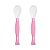 Colher Articulável Rosa Clingo Kit com 2 Unidades - Anatômica, Macia e Sensor de Temperatura - Imagem 2