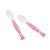 Colher Articulável Rosa Clingo Kit com 2 Unidades - Anatômica, Macia e Sensor de Temperatura - Imagem 4