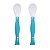 Colher Articulável Clingo Azul Kit com 2 Unidades - Anatômica, Macia e Termossensível - Imagem 2