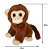 Macaco de Pelúcia Tofu 20cm Marrom Escuro com Olhos Brilhantes Fizzy Toys Antialérgico - Imagem 5