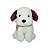 Cachorro de Pelúcia Sentado Poodle Creme com Orelhas Marrons 33cm - Fofy Toys Macio e Fofo - Imagem 2