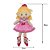 Boneca Bailarina Rosa de Pelúcia Fofy Toys com Laço, Vestido e Sapatilha – 39cm Antialérgica - Imagem 5
