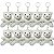 Kit 10 Chaveiros Ursinho de Pelúcia Creme 9cm – Fofinhos, Macios, Ideais para Presentear - Imagem 1