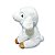 Ovelha de Pelúcia Fofy Toys Sentada 30cm com Patinhas Marrons e Tecido Super Macio - Imagem 3