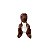 Chaveiro de Pelúcia Dinossauro Zephyr Fofy Toys Marrom Macio com Enchimento - Imagem 3