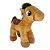 Cavalo de Pelúcia Potrinho Caramelo 35cm Fizzy Toys com Crina Macia e Detalhes Bordados - Imagem 1