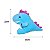 Dinossauro de Pelúcia Azul 30cm Tiranossauro Rex com Cristas Rosa Brilhantes Fizzy Toys - Imagem 5