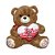 Urso de Pelúcia 35cm Fizzy Toys FE7303 Chocolate - Imagem 1