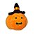 Cabeça de Abóbora de Pelúcia Halloween Oliver Decoração Festa Dia das bruxas - Imagem 2