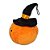 Cabeça de Abóbora de Pelúcia Halloween Oliver Decoração Festa Dia das bruxas - Imagem 3