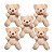 Kit com 5 Ursinhos Chaveiros de Pelúcia Plush Macios – Lembrancinha e Presente Fofo - Imagem 1