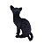 Gato de Pelúcia Preto Sentado 33cm Olhos Azuis Fizzy Toys – Ideal para Decoração e Presente - Imagem 2