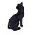 Gato de Pelúcia Preto Sentado 33cm Olhos Azuis Fizzy Toys – Ideal para Decoração e Presente - Imagem 4