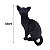 Gato de Pelúcia Preto Sentado 33cm Olhos Azuis Fizzy Toys – Ideal para Decoração e Presente - Imagem 6