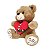 Urso de Pelucia 28cm Fizzy Toys FE7112 Chocolate - Imagem 3