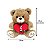 Urso de Pelucia 28cm Fizzy Toys FE7112 Chocolate - Imagem 5