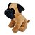 Cachorro de Pelúcia Pug 25cm Fofy Toys Sentado com Focinho Realista e Tecido Macio - Imagem 2