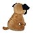 Cachorro de Pelúcia Pug 25cm Fofy Toys Sentado com Focinho Realista e Tecido Macio - Imagem 4