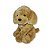 Cachorro de Pelúcia Sentado Poodle Marrom 33cm Fofy Toys com Tecido Macio e Acabamento Premium - Imagem 3