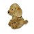 Cachorro de Pelúcia Sentado Poodle Marrom 33cm Fofy Toys com Tecido Macio e Acabamento Premium - Imagem 4
