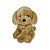 Cachorro de Pelúcia Sentado Poodle Marrom 33cm Fofy Toys com Tecido Macio e Acabamento Premium - Imagem 1
