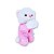 Ursinho de Pelúcia que Reza o Pai Nosso 23cm Fizzy Toys FC2761 Rosa - Imagem 1
