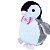 Pinguim de Pelúcia Fizzy Toys com Gravata Rosa Antialérgico 20x20cm – Presente Encantador - Imagem 3