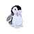 Pinguim de Pelúcia Fizzy Toys com Gravata Rosa Antialérgico 20x20cm – Presente Encantador - Imagem 1