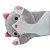 Bicho de Pelúcia Almofada Gatinho Cinza Fofy Toys 65cm Fofo - Imagem 3