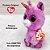Bicho de Pelúcia Ty Beanie Boos Rosette Unicórnio Lilás 17cm com Olhos Brilhantes e Glitter - Imagem 3