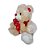 Urso de Pelúcia com 3 Corações Fizzy Toys FE2784 Cappucino  Chocozinho - Imagem 3