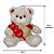 Urso de Pelúcia com 3 Corações Fizzy Toys FE2784 Cappucino  Chocozinho - Imagem 4