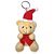 10 Ursinhos de Pelúcia Natal com Gorro e Cachecol - Chaveiro Macio para Decoração e Presente Inesquecível - Imagem 3