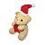 10 Ursinhos de Pelúcia Natal com Gorro e Cachecol - Chaveiro Macio para Decoração e Presente Inesquecível - Imagem 5