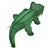 Jacaré de Pelúcia Joca Verde Escuro 35cm com Textura de Escamas e Olhos Brilhantes Fizzy Toys - Imagem 4