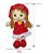 Boneca Pelúcia de Pano Fofy Toys Vermelho Laura - Imagem 4