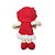 Boneca Pelúcia de Pano Fofy Toys Vermelho Laura - Imagem 3