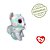Bicho de Pelúcia Ty Beanie Boos 44098 Gato Verde/Rosa Opal - Imagem 2