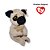 Pelúcia Izzy Cachorro Pug Ty Original – 16cm Fofo e Colecionável - Imagem 3
