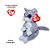 Bicho de Pelúcia Toyng Beanie Bellies Ty 47354 Gato Morgan - Imagem 3