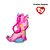 Chaveiro de Pelúcia Ty Beanie Boos Unicórnio Fantasia Rosa com Glitter – Original e Licenciado Toyng - Imagem 4