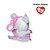 Chaveiro Bicho de Pelúcia Ty Beanie Boos Rato Nina 51534 Original com Saia Rosa e Glitter - Imagem 4