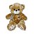 Urso de Pelúcia Chokito Chocolate com Lacinho e Coração Bordado – Fofura da Fizzy Toys - Imagem 1