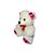 Urso de Pelúcia Com Lacinho Fizzy Toys FE7029 Creme Daisy - Imagem 3