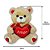 Urso de Pelúcia Com Coração Amor Fizzy Toys FE7294 Cappuccino Oscar - Imagem 4