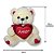 Urso de Pelúcia Com Coração Amor Fizzy Toys FE7294 Creme Sophie - Imagem 4